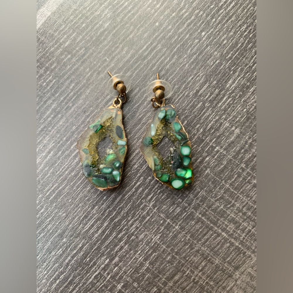 SHEIN | emerald earrings